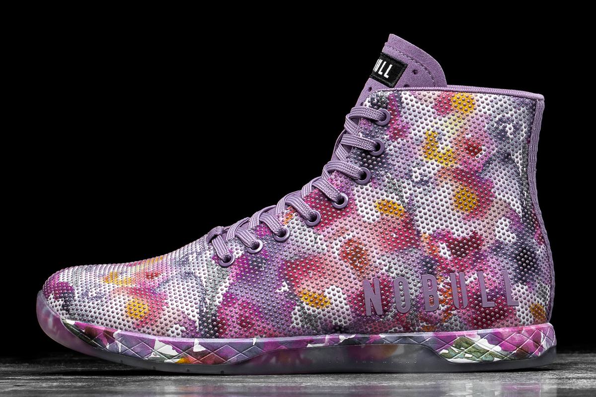 Nobull Superfabric High-Top Women\'s Trainers Purple | Australia (CD1375)